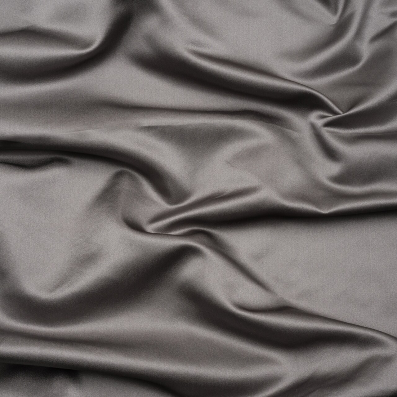 1 Yard Heather Gray Silk Duchesse Satin Luxury Formal Wear Fabric, 59 Inches Wide